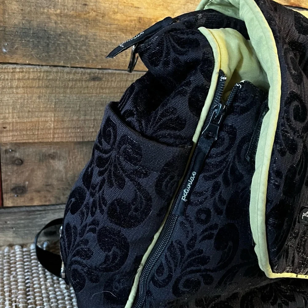Petunia Pickle Bottom‎ Black Diaper Bag Backpack